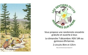 Randonnées ouverte les premiers dimanches du mois